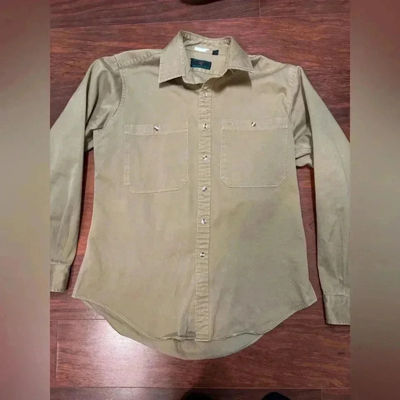 Vintage A&F 100% cotton button down LARGE - Picture 1 of 8